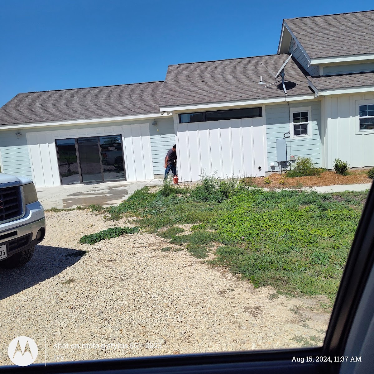 Exterior painting work